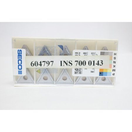 SECO Carbide Inserts 10 Count TNMG220412-M5 TNMG433-M5 TP0501